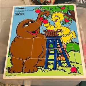 Playskool Sesame Street Puzzle with Big Bird and Snuffleupagus